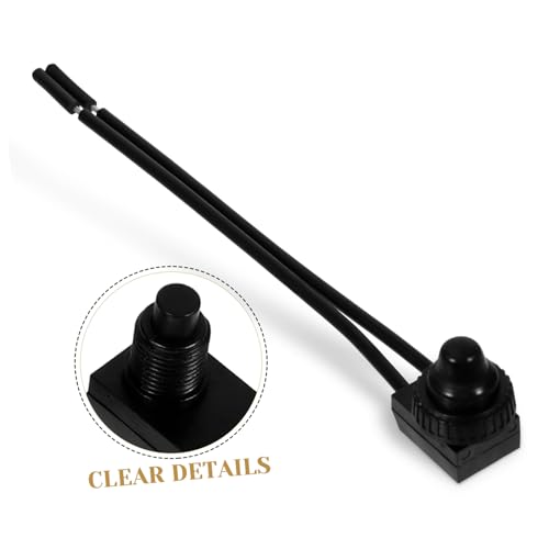 Zerodeko Waterproof Motorcycle Push Button Switch Wire Universal Handlebar Control for Engine and Brake Light Sturdy Electrical Switch for Motorcycles and Scooters