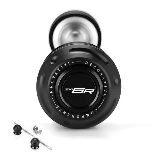 Motorcycle Rear Wheel Axle Fork Slider Crash Protector Compatible With K.awasaki Ninja ZX6R 2024 2025 2026 | ZX-6R ZX636 ZX 6R 636 Accessories (Black) - color: black