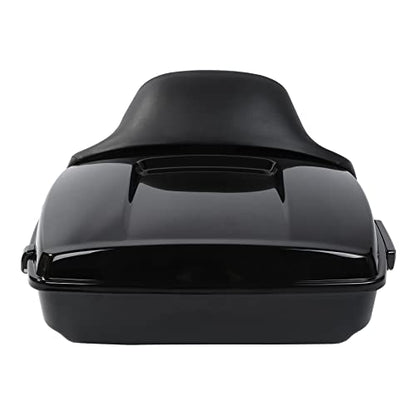 Vivid Black 10.7" Chopped Tour Luggage Trunk Backrest Mounting Rack Fit For Harley 2014-2025 Street Road Electra Glide Road King Ultra-Classic CVO - color: Chopped Trunk Set #2