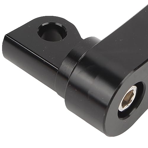 Aluminum Motorcycle Foot Peg Highway Bracket 360 Adjustable, Black and White, Universal, Front and Rear, Touring Motorcycle - color: Black and White