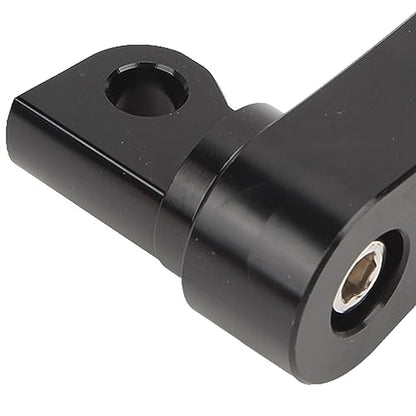 Aluminum Motorcycle Foot Peg Highway Bracket 360 Adjustable, Black and White, Universal, Front and Rear, Touring Motorcycle - color: Black and White