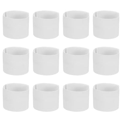 Soccer Captain Armband Elastic Wrist Arm Bands Adjustable Player Team Leader Anti-Slip Badge Sports Accessories - color: White