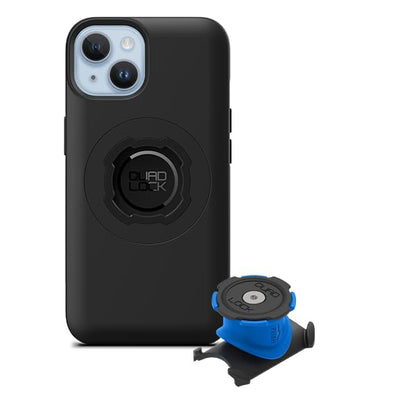 Quad Lock Stem/Handlebar Bike Phone Holder Kit with MAG Phone Case for iPhone 14 - size: iPhone 14