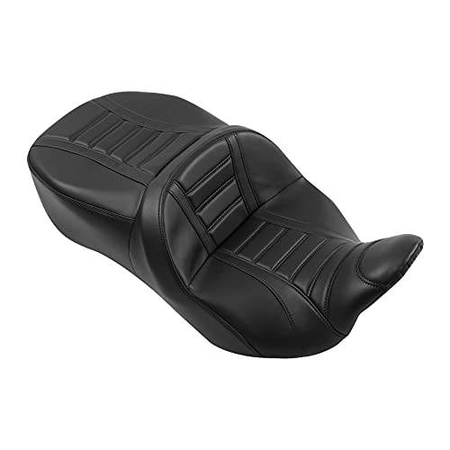 Hammock Drive River Seat - Motorcycle Seat Cushion Fit for Harley Touring Road Glide FLTRX 2009-2023 Road Glide Limited FLTRK 2020-2023 Ultra Limited FLHTK 2009-2023 - color: B# Black