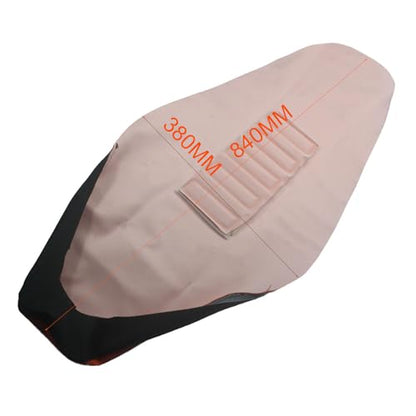 Motorcycle Universal Seat Cover non-slip thick 3D particles suitable Rubber Striped Grip Gripper Soft For CRF WR WRF RMZ YZF SXF EXC EXC XC SX CR KLX 250 Dirt Pit Bike Motocross (Orange) (Red) - color: New Red