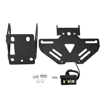 Foldable License Plate Holder with License Plate Light, Compatible with OEM/Stock Turn Signal Motorcycle Fender Eliminator Compatible with Z900 2025 Z900SE 2025 Accessories