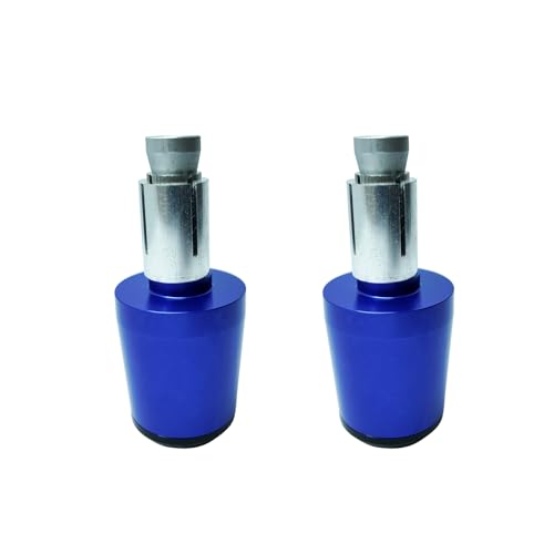 Motorcycle Bar Ends Plug, Blue Handle Bar End Slider 7/8" 22mm CNC Aluminum Handlebar Grip End Weight Caps Replacement for Ninja 400 500 650 Z900 Z650 CBR600RR CBR1000RR GSXR600 GSXR750 - color: Blue