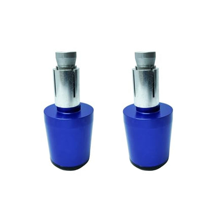 Motorcycle Bar Ends Plug, Blue Handle Bar End Slider 7/8" 22mm CNC Aluminum Handlebar Grip End Weight Caps Replacement for Ninja 400 500 650 Z900 Z650 CBR600RR CBR1000RR GSXR600 GSXR750 - color: Blue