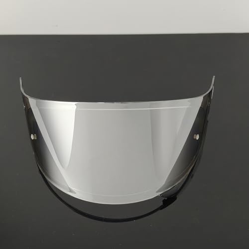 CPB-1V Helmet Shield for GLAMSTER,Replacement Motorcycle Helmet Visor Compatible with GLAMSTER (Revo Clear Silver) - color: Revo Clear Silver