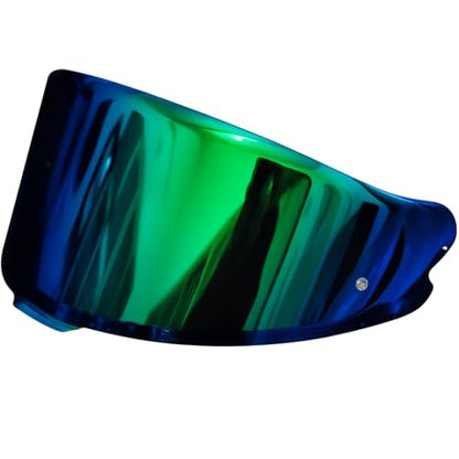 Shoei RF1400 X15 Helmet Visor Replacement Shield, Anti-Fog Sun Shield Accessory Compatible with RF-1400, X15, CWR-2, Z8, X-SPR PRO(Phantom Green) - color: Phantom Green