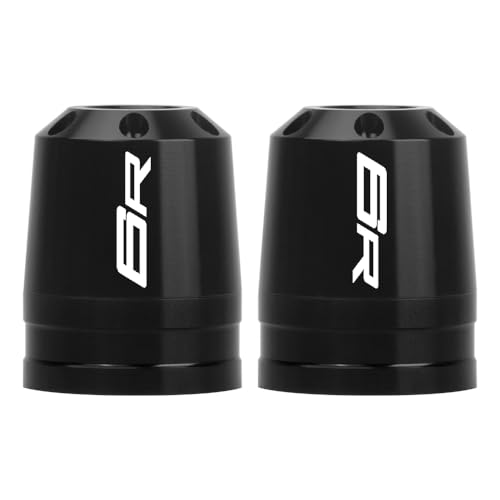 Motorcycle Bar End Sliders For Ninja ZX-6R 636 1995-2025 Handlebar End Crash Protectors CNC Aluminum Handlebar Weights ninja zx-6r 636 Accessories (Black) - color: Black