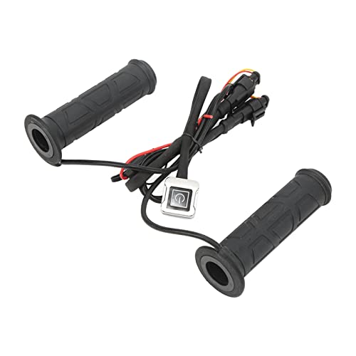 RiToEasysports Motorcycle Heated Hand Grips 1Pair 12V ATV, Rubber