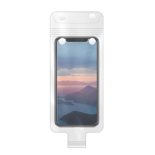 Motorcycle Handlebar Phone Bag | Handlebar Waterproof Clear Phone Pouch | Motorcycle Mobile Holder High Sensitivity Charging Port Cover for Takeaway Rider Cycling
