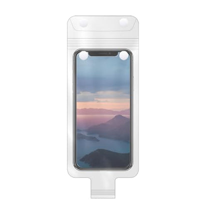 Motorcycle Handlebar Phone Bag | Handlebar Waterproof Clear Phone Pouch | Motorcycle Mobile Holder High Sensitivity Charging Port Cover for Takeaway Rider Cycling