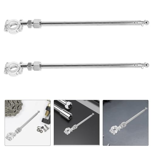 COHEALI 2pcs Telescopic Motorcycle and Bicycle Flag Poles with Aluminum Alloy and Steel Construction, Fade Resistant and Secure Support Safety Flag Mounts for Riding and Biking