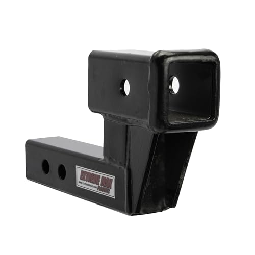 EXTAI Extreme Max 5001.6509 Solid Shank Receiver Extension - 4" Rise, Includes Two Hitch Pins, Black - size: 4" Rise