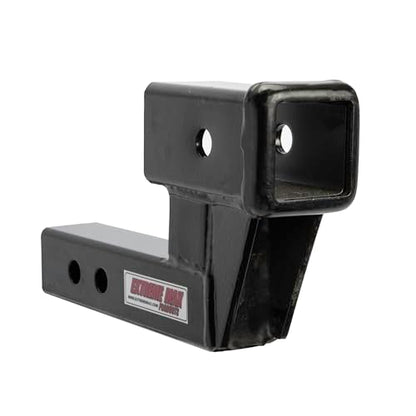 EXTAI Extreme Max 5001.6509 Solid Shank Receiver Extension - 4" Rise, Includes Two Hitch Pins, Black - size: 4" Rise