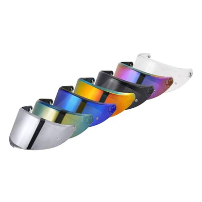 K6 Helmet Shield Visor Replacement Face Shield Compatible with K6 K6S Motorcycle Helmet Accessories (Chrome Silver) - color: Chrome Silver