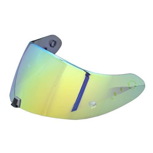 Compatible With EX0 T520 Motorcycle Helmet Visor R1 Air Face Helmet Shield Replacement ST1400 Tinted Visor (Gold) - color: Gold