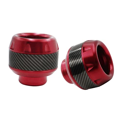 Frame Slider for Motorcycle Scooter Bike Front Wheel Crash Pad Screw Explosion-proof Frame Slider Multi-Color Protection Guard for Motorcycle Furniture-cnc Sliders Crash Pad Falling Engine - color: Red
