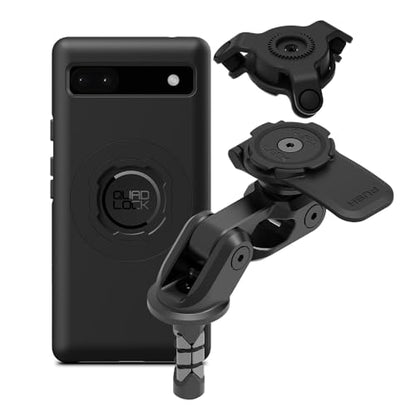 Quad Lock Motorcycle Fork Stem Mount PRO Kit with Vibration Dampener and MAG Phone Case for Pixel 6a - size: Pixel 6a
