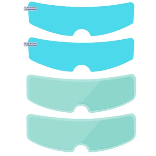 4Pcs Helmet Visor Anti-Fog Film & Rainproof Film for Scorpion EXO EXO-AT960 AT960 Carbon 2023-2025, Clear Anti Fog Insert for Helmets Prevents Fogging and Water Drops Clear View,A - size: A