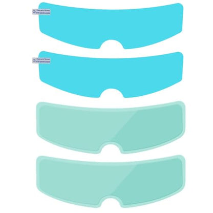 4Pcs Helmet Visor Anti-Fog Film & Rainproof Film for Scorpion EXO EXO-AT960 AT960 Carbon 2023-2025, Clear Anti Fog Insert for Helmets Prevents Fogging and Water Drops Clear View,A - size: A