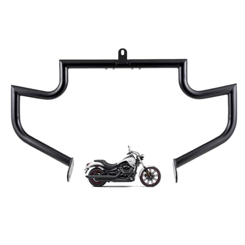 1.5" Fat Crash Bar Engine Guard Highway Bar for Kawasaki Vulcan 900 VN900 Custom Classic 2006-2023 (Matte Black) - color: Matte Black