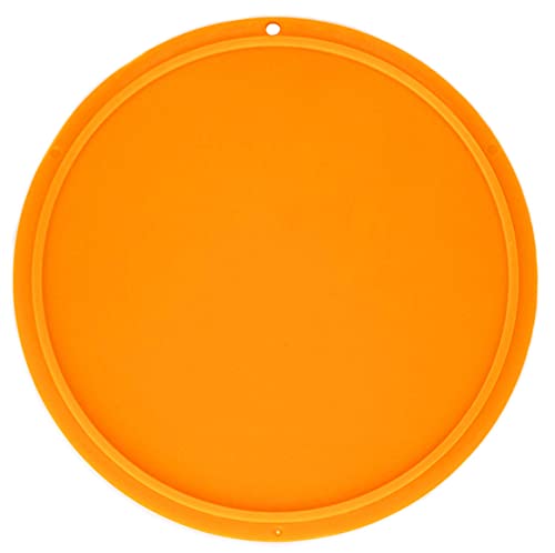 Motorcycle Kickstand Pad. Universal Fit. (Large) (Orange) - color: Orange