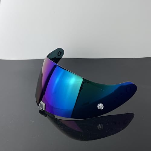 R1 Air Helmet Visor Replacement,Tinted Motorcycle Helmet Face shield Windshield lens for R1,R1 Air,R1 EVO,T520,ST1400,391 (Rainbow) - color: Rainbow