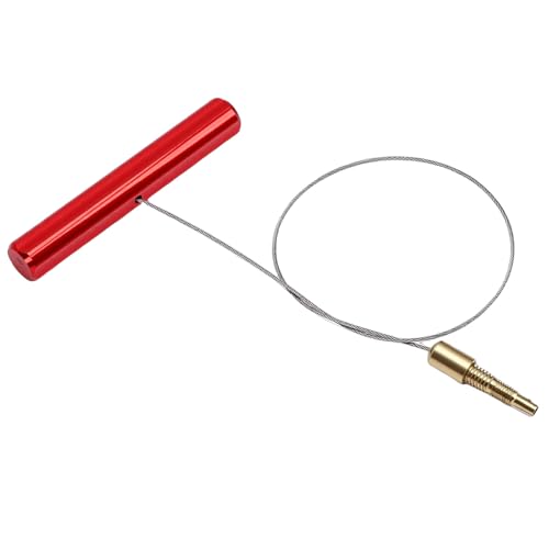 Keenso Tire Valve Stem Fishing Tool Puller with Ergonomic Aluminum Handle for Dirt Bike ATV UTV Motorcycle Tube Repair (Red) - color: Red