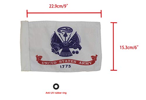 Durable Motorcycle Flag US ARMY 6 x 9 Inch - color: US ARMY, size: 6X9