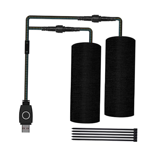 MACHSWON Motorcycle Heated Handlebar Grips Sleeves withSwitch Control 3 Gear Heating, Winter Motorcycle ATV Scooter Heated Grips Handlebar 7/8"-11/5"(22-30mm), Warmer Sleeves