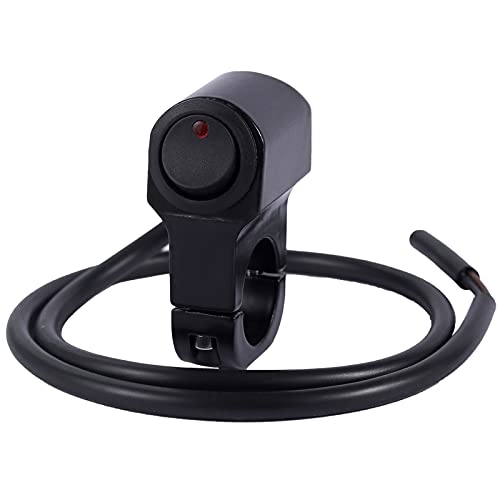 Stylemafia Motorcycle ATV LED Light Bar Switch, Headlight Fog Light Spotlights aux Light Switch for 12V ATV Mini Bike Dirt Bike - Fits 7/8" Handlebars Black - color: black, size: Single head B
