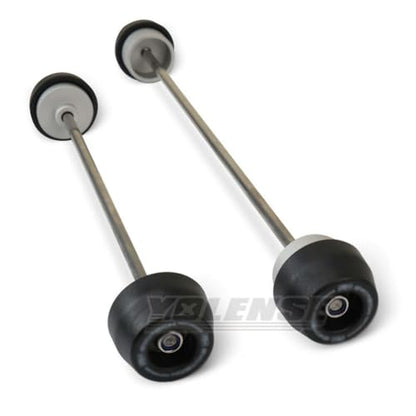 ALmart Motorcycle Front and Rear Fork Axle Slider Wheel Protector Crash Guard Fit forKa-wasaki Ninja ZX-4R/ ZX-4RR/ ZX-25R/ ZX-6R
