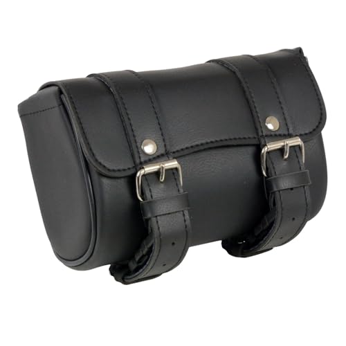 Milwaukee Leather SH62401 Black PVC Medium Motorcycle Tool Bag - One Size