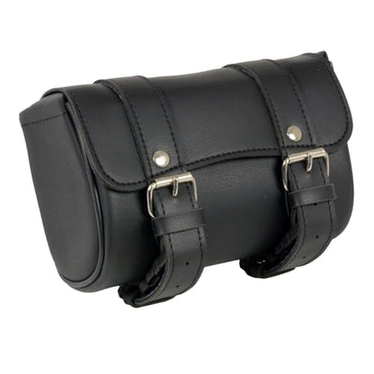 Milwaukee Leather SH62401 Black PVC Medium Motorcycle Tool Bag - One Size