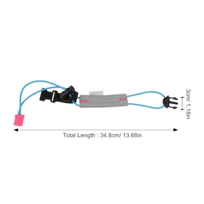 balacoo 2 Pcs Reflective Leg Bands with Elastic Storage Buckle for Night Running and Outdoor Activities, High Visibility Cycling Pant Straps Made of Sturdy Polypropylene Fiber