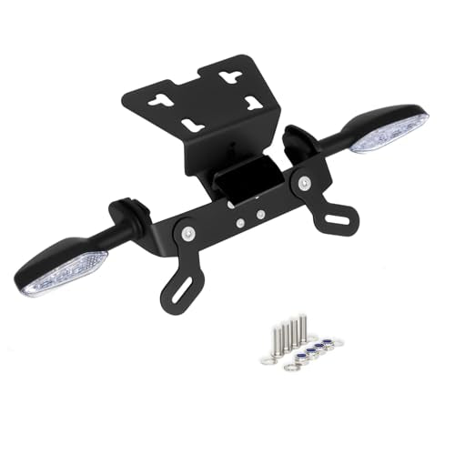 FZ6R Fender Eliminator Kit Compatible with XJ6N XJ6 Diversion XJ6 Diversion F FZ-6R Tail Tidy License Plate Mount with Turn Signals Rear & LED License Plate Light (Clear) - color: Clear