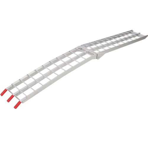 7.5FT Aluminum Loading Ramps, 1500 Lbs Capacity per Pair, with Safety Straps, Motorcycle Ramp, ATV Truck Ramps, Four Wheeler Ramps for Trucks, Lawn Mower, UTV, 1 Pair
