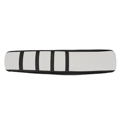 Seat Cover for Yozma IN10 Electric Dirt Bike,Black Stripe Non-Slip PVC Motorcycle Cushion Cover for E Dirt Pit Bike Ebike Yozma in 10-White - color: White-2
