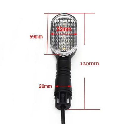 36V-72V Electric for Bike Taillight with Turn Signal, LED Rear Rack Lamp E-for Bike Scooter for Motorcycle, Black ABS Housing, 1 Pair