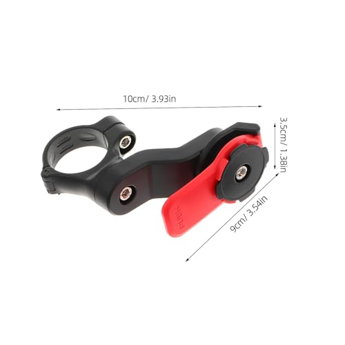 Motorcycle Phone Mount with Shock Absorber Dual Spring Suspension Protector for Bikes and Scooters, Red Vibration Dampener Holder Compatible with Smartphones for Riding and Outdoor