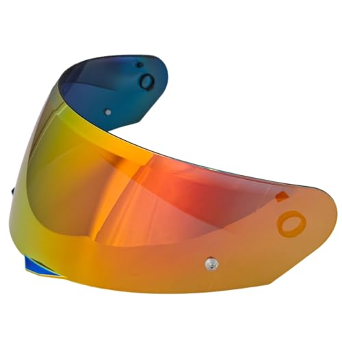 HJ-33 Helmet shield Replacement,Motorcycle Helmet Visor Compatible with HJC i90,i91 (Deep Gold Red) - color: Deep Gold Red