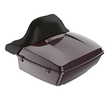 Moto Onfire Black Cherry Tour Trunk Luggage Latches Hinges Fit for AB Harley Touring Razor Chopped King Tour Trunk Luggage - color: Black Cherry