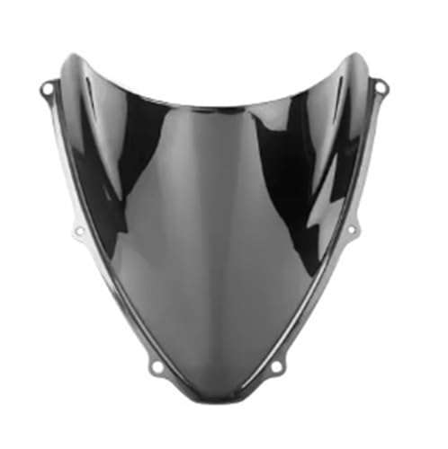 Motorcycle Windshield Windscreen Windshield for GSX-R for GSXR 600 750 GSXR600 2006-2007 K6 Double Bubble WindScreen Motorcycle Accessories Fairing Deflector - color: Black