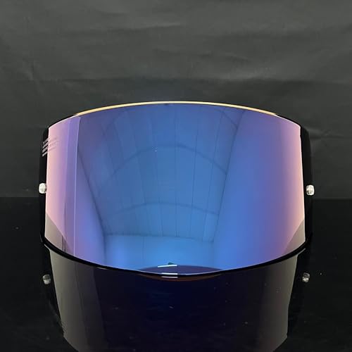Assault Helmet Visor,Motorcycle Helmet Shield Replacement UV Protection Windshield Compatible With Assault,Stream,Rapid,Storm,FF320,FF328,FF353,FF800(Blue) - color: Blue