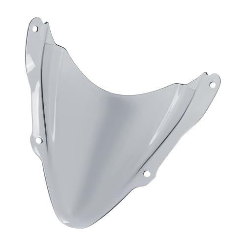 Motorcycle Windscreen Windshield Replacement for Kawasaki Ninja ZX6R ZX-6R ZX 6R Ninja 2024 2025 PC Windscreen Double Bubble (Grey) - color: grey