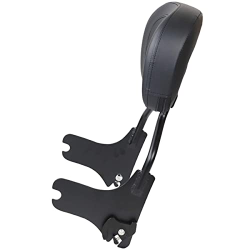 AUFER Detachable Upright Passenger Backrest Sissy Bar With Back Rest Pad Compatible With For Touring Road King Street Glide Electra Glide Road Glide FLHR FLHX FLHT FLTR 1997-2008（Black）