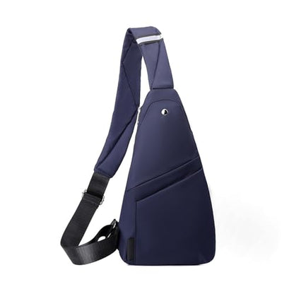 FANDARE Lightweight Sling Bag Men Chest Pack with Reflective Strips Women Versatile Motorcycle Crossbody Bags Cover Shoulder Carry Body Wallet for Hiking Running Outdoor Travel Daypacks Blue A - color: Blue a